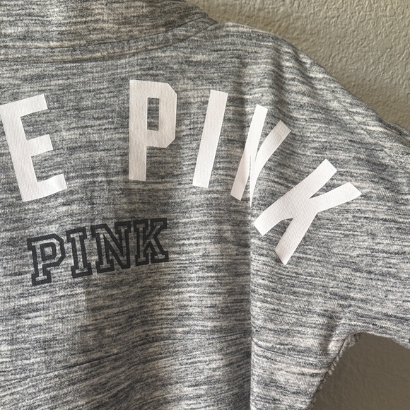 Victoria's Secret PINK Heathered Gray Pullover - Picture 6 of 8